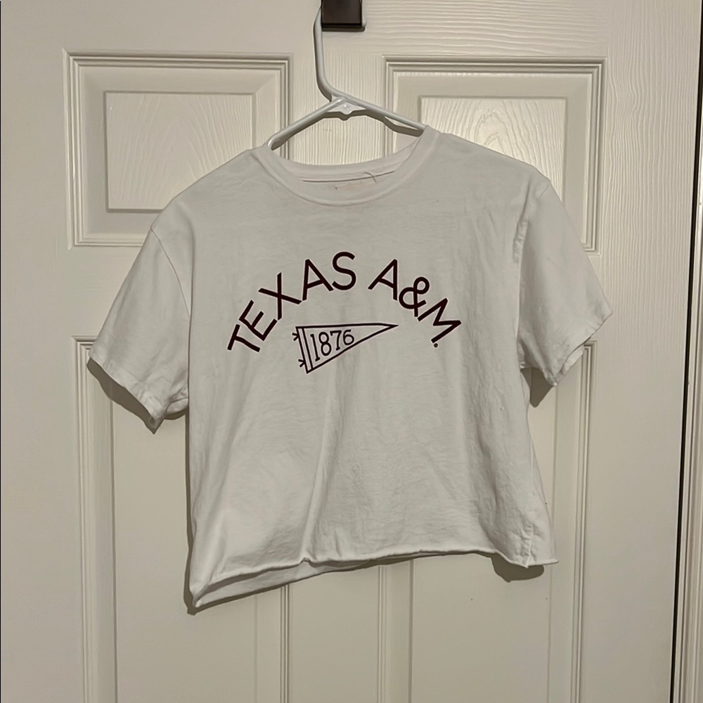 Texas A&M Jersey Tee Cropped
